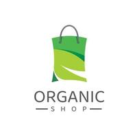 biologische winkel logo ontwerp inspiratie vector