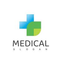 gezondheidszorg logo kruid geneeskunde symbool vector