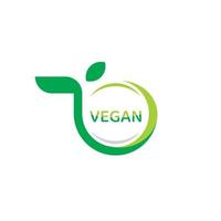 gezond voedsel logo ontwerpsjabloon, eco food eerste logo vector