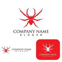 spider logo en symbool vector sjabloon elementen