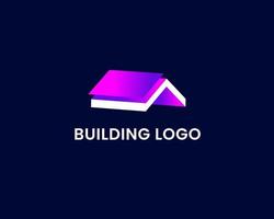 modern gebouw logo ontwerpsjabloon vector