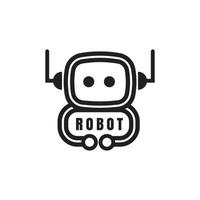 robot schattige cartoon vector iconen illustratie. premie geïsoleerde vector wetenschap technologie pictogram concept.