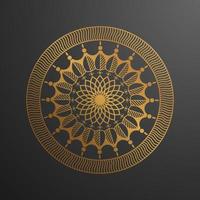 decoratief gouden mandala etnisch patroon