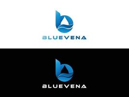 bluevena logo ontwerp vector