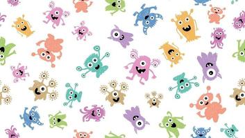 monsterset, met de hand getekende illustratie. vector