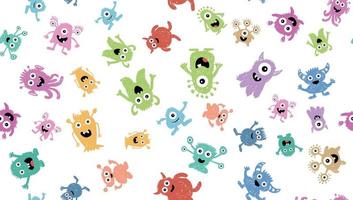 monsterset, met de hand getekende illustratie. vector