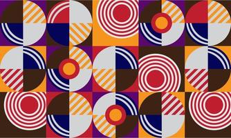 Bauhaus geometrische achtergrondvorm met kleurverloop voor kunst aan de muur, behang, banner, verkooppromotie en bedrijfspresentatie vector