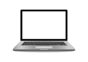 laptop geïsoleerd op een witte achtergrond. vector illustratie.