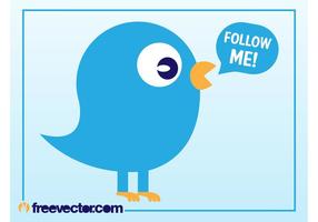 Twitter Vogel Vector