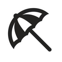 strand paraplu pictogram illustratie voor onderdak. vector