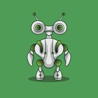 insect mascotte robot mecha vector