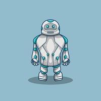 grote kerel mascotte robot toekomst vector