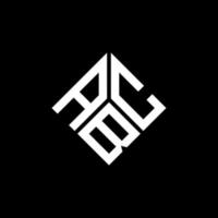 acb brief logo ontwerp op zwarte achtergrond. acb creatieve initialen brief logo concept. acb-briefontwerp. vector