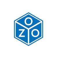 ozo brief logo ontwerp op zwarte achtergrond. ozo creatieve initialen brief logo concept. ozo-letterontwerp. vector