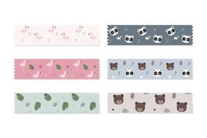 leuke washi tape collectie vector