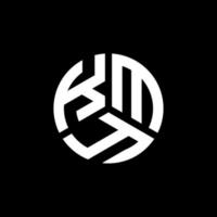 kmy brief logo ontwerp op zwarte achtergrond. kmy creatieve initialen brief logo concept. kmy brief ontwerp. vector