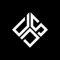 dsd brief logo ontwerp op zwarte achtergrond. dsd creatieve initialen brief logo concept. dsd brief ontwerp. vector