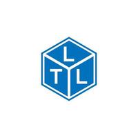 ltl brief logo ontwerp op zwarte achtergrond. Ltl creatieve initialen brief logo concept. ltl-briefontwerp. vector