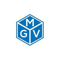 mgv brief logo ontwerp op zwarte achtergrond. mgv creatieve initialen brief logo concept. mgv brief ontwerp. vector