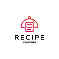 ontwerpsjabloon voor recept eten logo vector