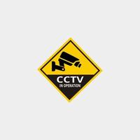 cctv waarschuwing afbeelding ontwerp. waarschuwing cctv-sticker vector