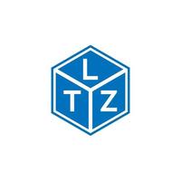 ltz brief logo ontwerp op zwarte achtergrond. ltz creatieve initialen brief logo concept. ltz brief ontwerp. vector