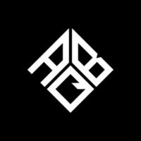 abq brief logo ontwerp op zwarte achtergrond. abq creatieve initialen brief logo concept. abq brief ontwerp. vector