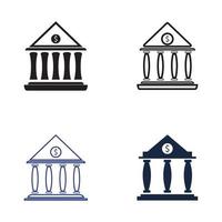 zakelijke en financiële pictogram bank vectorillustratie vector