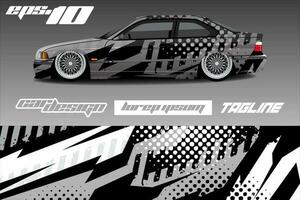 race auto livery ontwerp vector