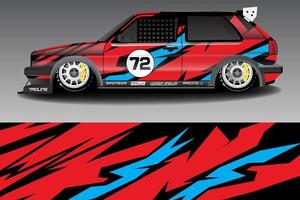 race auto livery ontwerp vector