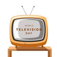 wereld televisie dag illustratie vector