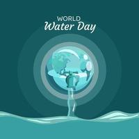 wereld water dag vectorillustratie vector