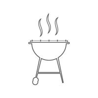 barbecue pictogram vectorillustratie vector