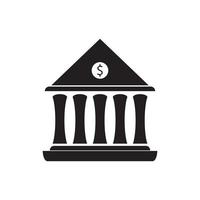 zakelijke en financiële pictogram bank vectorillustratie vector