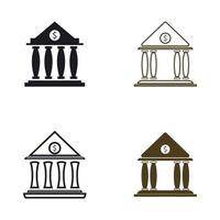 zakelijke en financiële pictogram bank vectorillustratie vector