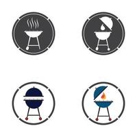 barbecue pictogram vectorillustratie