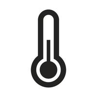 thermometer icoon, lichaamstemperatuur checker. vector