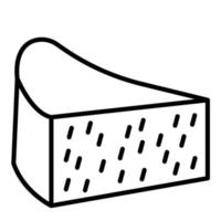 maïsbrood lijn icoon vector