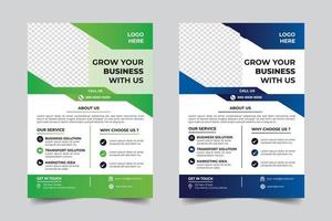 zakelijke flyer ontwerp gratis vector