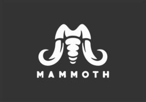 illustratie vectorafbeelding van mammoet logo-ontwerp perfect voor logo esport, business, etc vector
