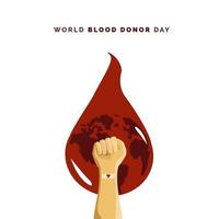 wereld bloeddonatie dag vector