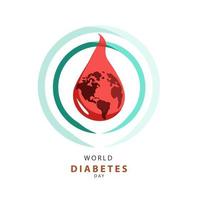 Werelddag voor diabetes vector