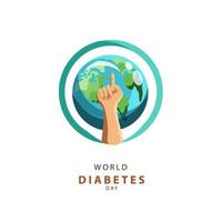 Werelddag voor diabetes vector