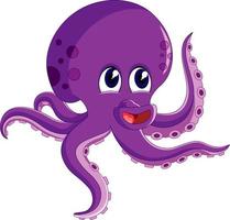 schattige octopus cartoon vector
