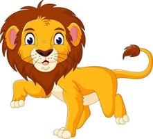schattige leeuw cartoon vector