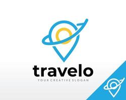 reizen logo ontwerp. reisbureau logo vector inspiratie