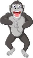 boze gorilla cartoon vector