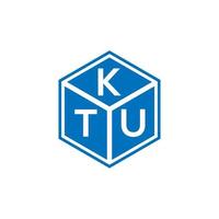 ktu brief logo ontwerp op zwarte achtergrond. ktu creatieve initialen brief logo concept. ktu brief ontwerp. vector