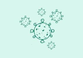 virus bal symbool illustratie tekening vector