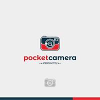 digitale camera amerikaanse stijl logo geïsoleerd teken symbool vectorillustratie - hoge kwaliteit pocket camera logo stijl vector iconen